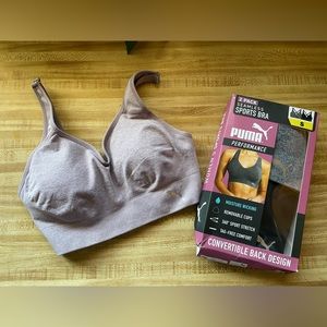 THREE puma sports bras